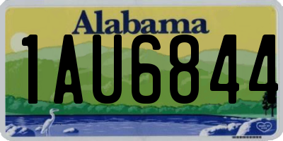 AL license plate 1AU6844