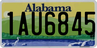 AL license plate 1AU6845