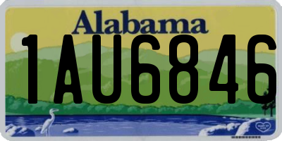 AL license plate 1AU6846
