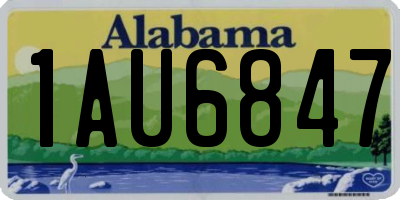 AL license plate 1AU6847