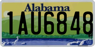 AL license plate 1AU6848
