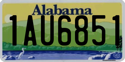 AL license plate 1AU6851