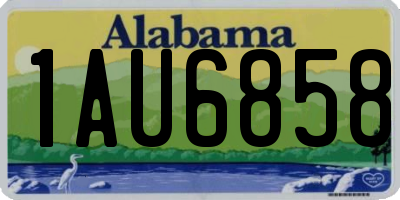 AL license plate 1AU6858