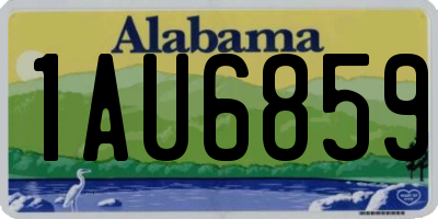 AL license plate 1AU6859