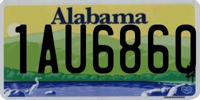 AL license plate 1AU6860
