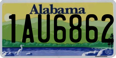 AL license plate 1AU6862