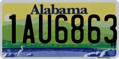 AL license plate 1AU6863
