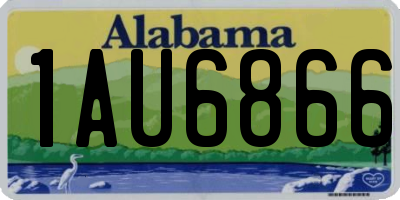 AL license plate 1AU6866