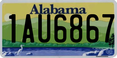 AL license plate 1AU6867