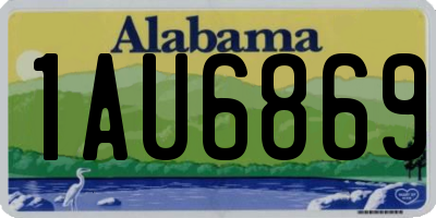 AL license plate 1AU6869