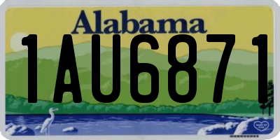 AL license plate 1AU6871