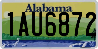 AL license plate 1AU6872