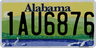 AL license plate 1AU6876
