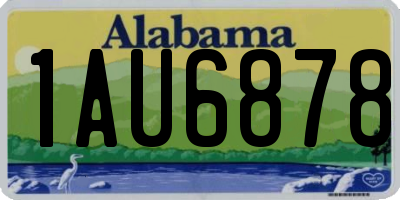 AL license plate 1AU6878