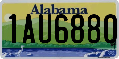 AL license plate 1AU6880
