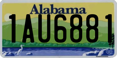 AL license plate 1AU6881