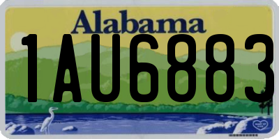 AL license plate 1AU6883