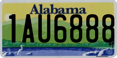 AL license plate 1AU6888