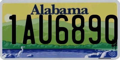 AL license plate 1AU6890