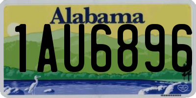AL license plate 1AU6896