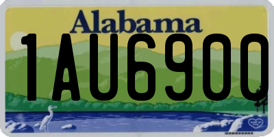 AL license plate 1AU6900