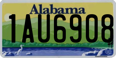 AL license plate 1AU6908