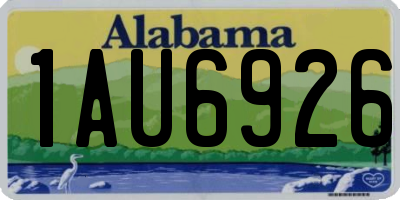 AL license plate 1AU6926