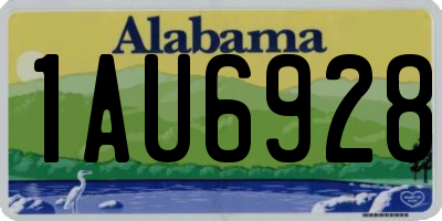AL license plate 1AU6928