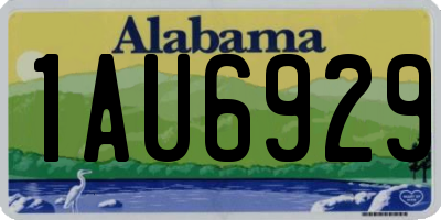 AL license plate 1AU6929