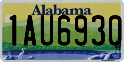 AL license plate 1AU6930