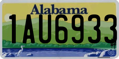 AL license plate 1AU6933