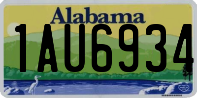 AL license plate 1AU6934