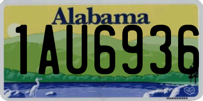 AL license plate 1AU6936