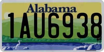 AL license plate 1AU6938