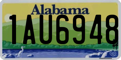 AL license plate 1AU6948