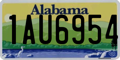 AL license plate 1AU6954