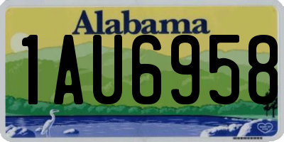 AL license plate 1AU6958