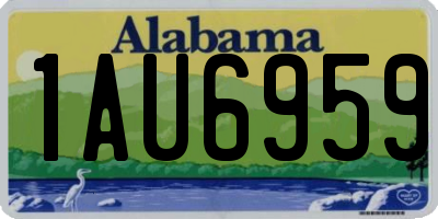 AL license plate 1AU6959