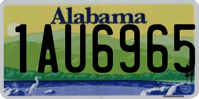 AL license plate 1AU6965