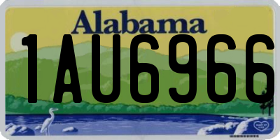 AL license plate 1AU6966