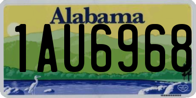 AL license plate 1AU6968