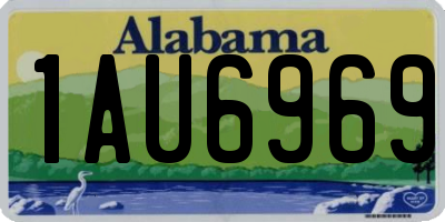 AL license plate 1AU6969