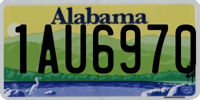 AL license plate 1AU6970