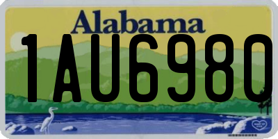 AL license plate 1AU6980