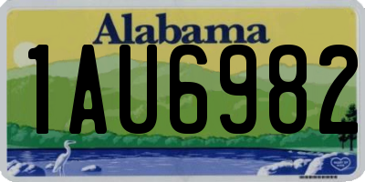 AL license plate 1AU6982