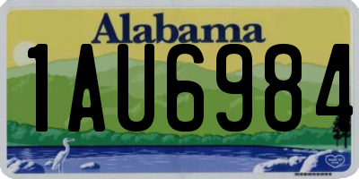 AL license plate 1AU6984