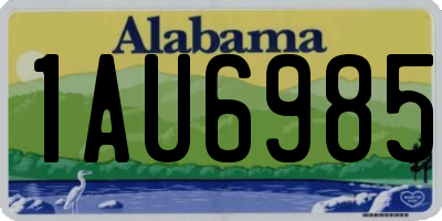 AL license plate 1AU6985