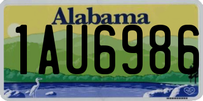 AL license plate 1AU6986