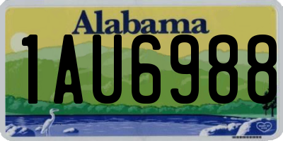 AL license plate 1AU6988