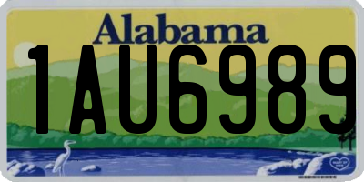 AL license plate 1AU6989